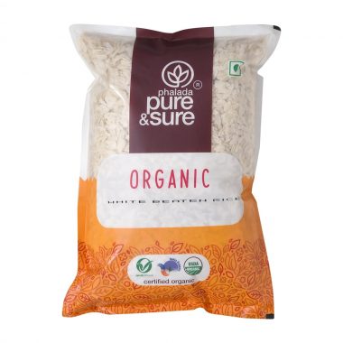 Organic White Beaten Rice (Poha) - 1kg