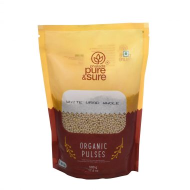 Organic White Urad Dal Whole - 500 Gms